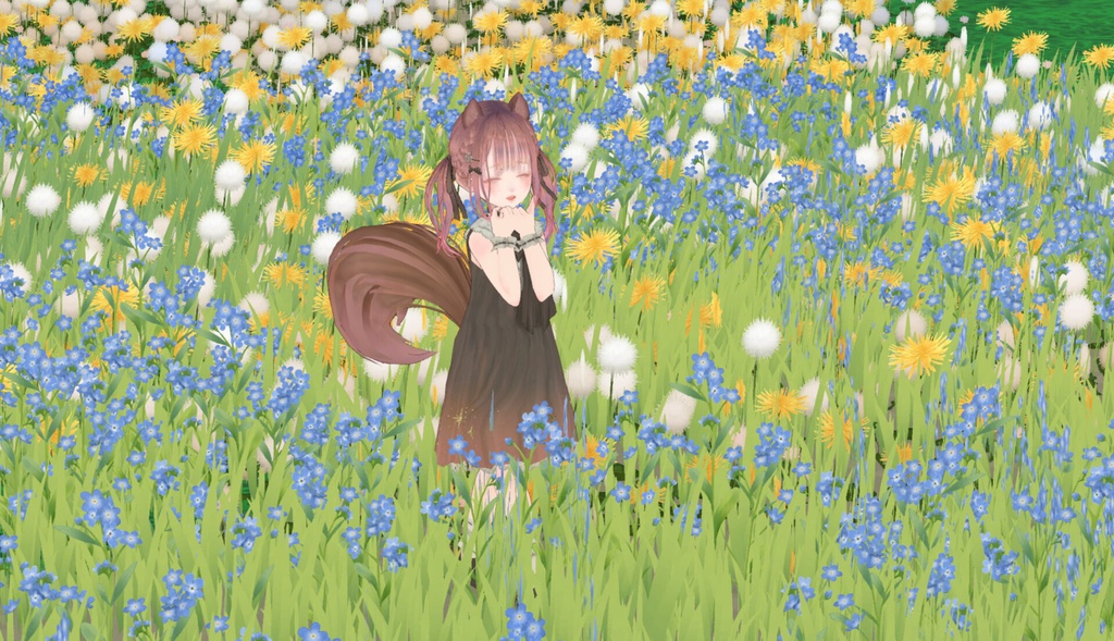 オリジナル3Dモデル『りす子』(VRM)