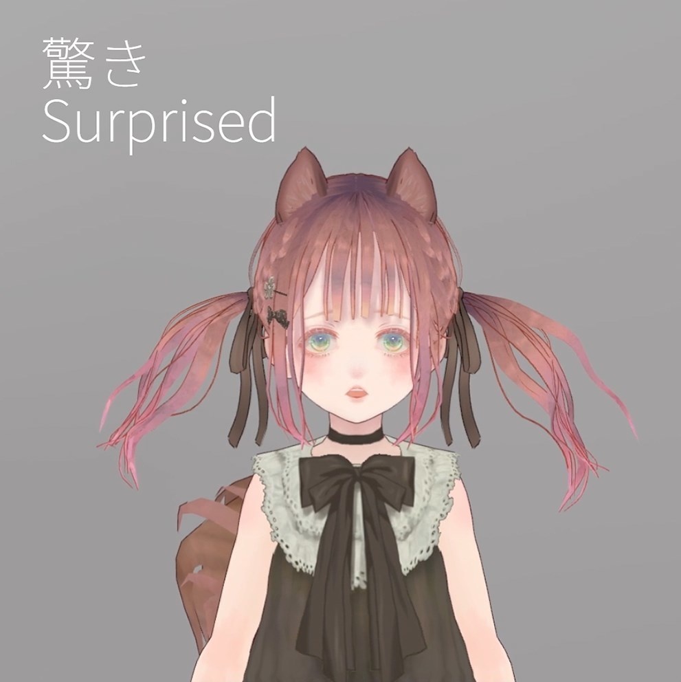 オリジナル3Dモデル『りす子』(VRM)