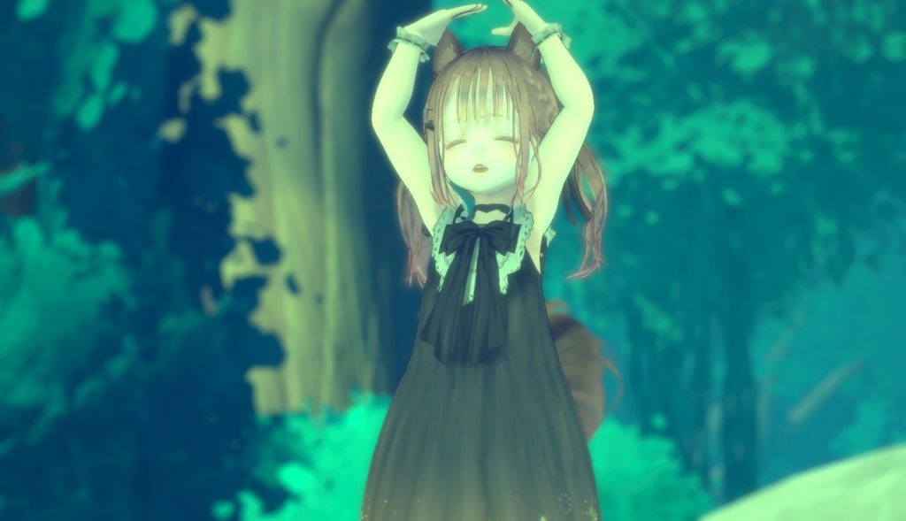 オリジナル3Dモデル『りす子』(VRM)