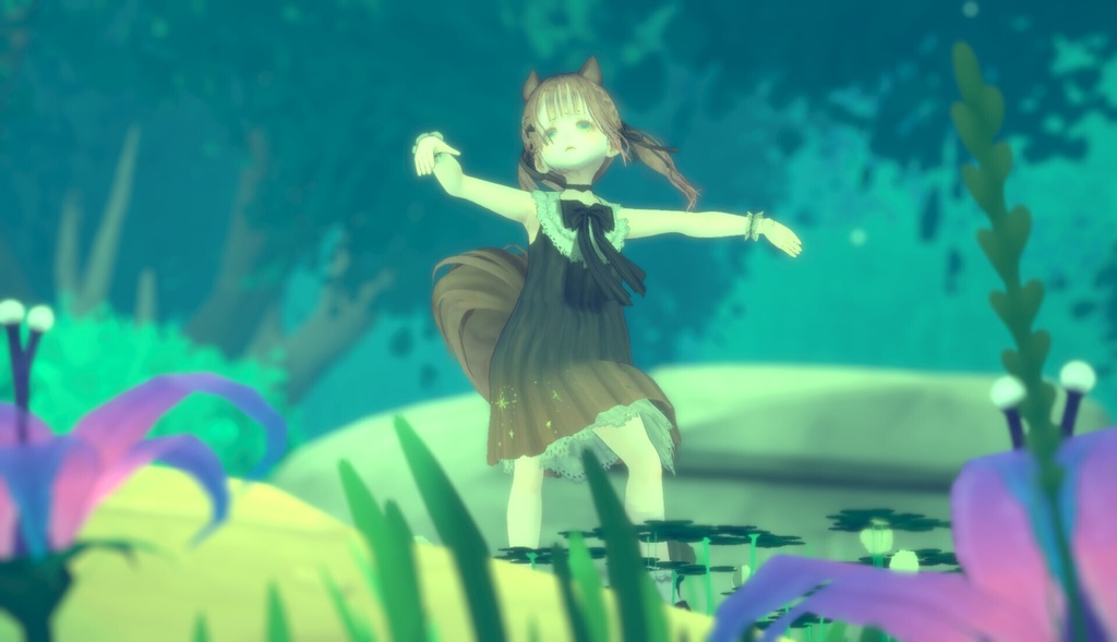 オリジナル3Dモデル『りす子』(VRM)