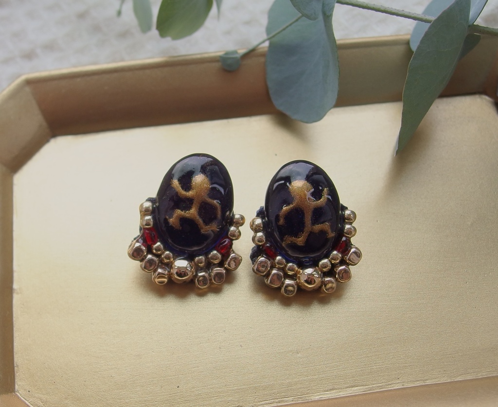 【金カム】face*scarカボションピアス