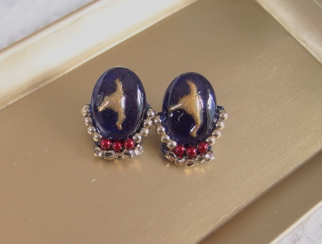 【金カム】face*scarカボションピアス