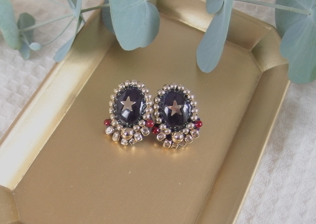 【金カム】face*scarカボションピアス