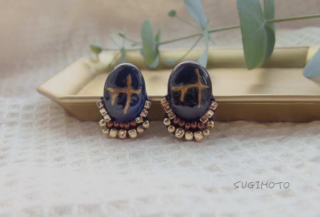 【金カム】face*scarカボションピアス