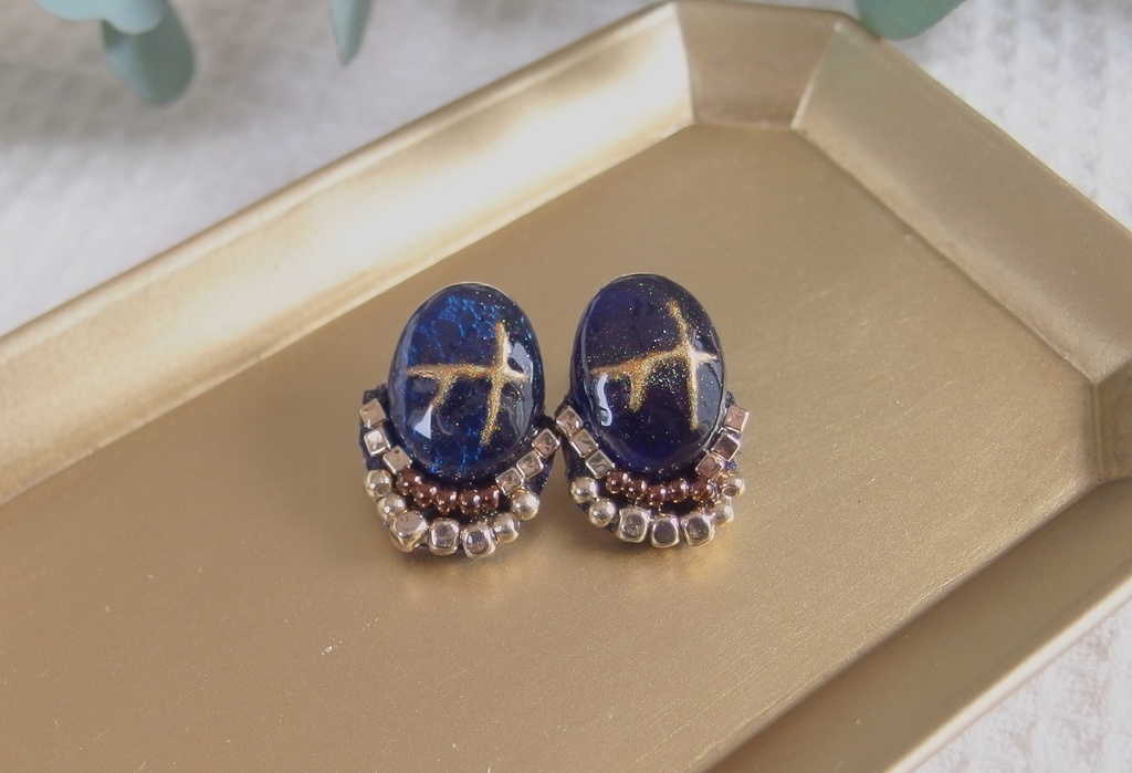 【金カム】face*scarカボションピアス