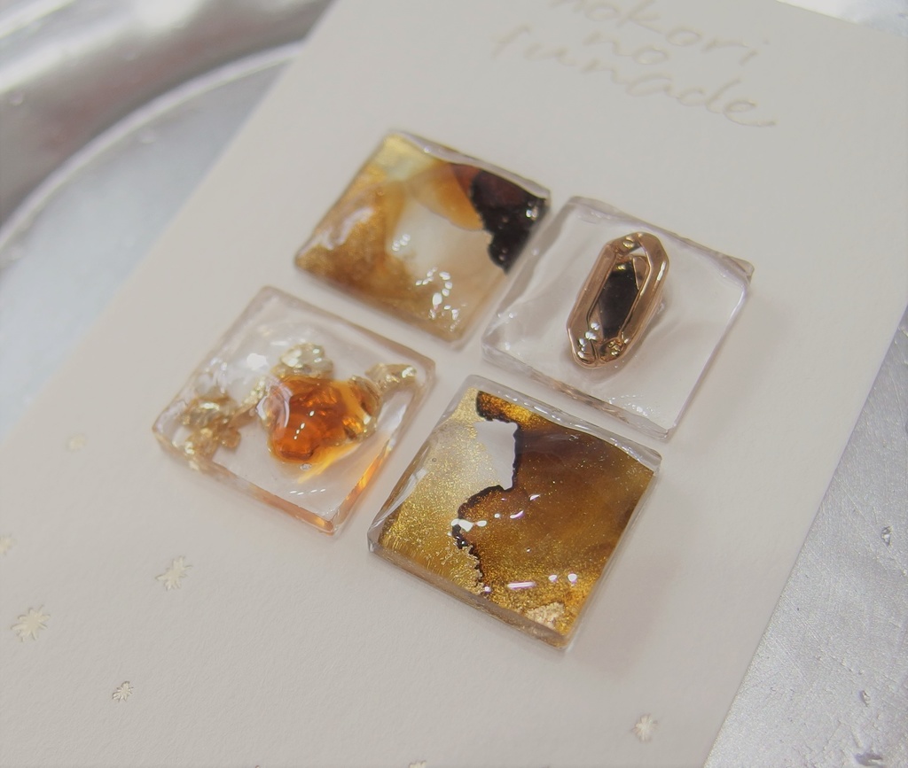 【金カム】シカクアソートピアス