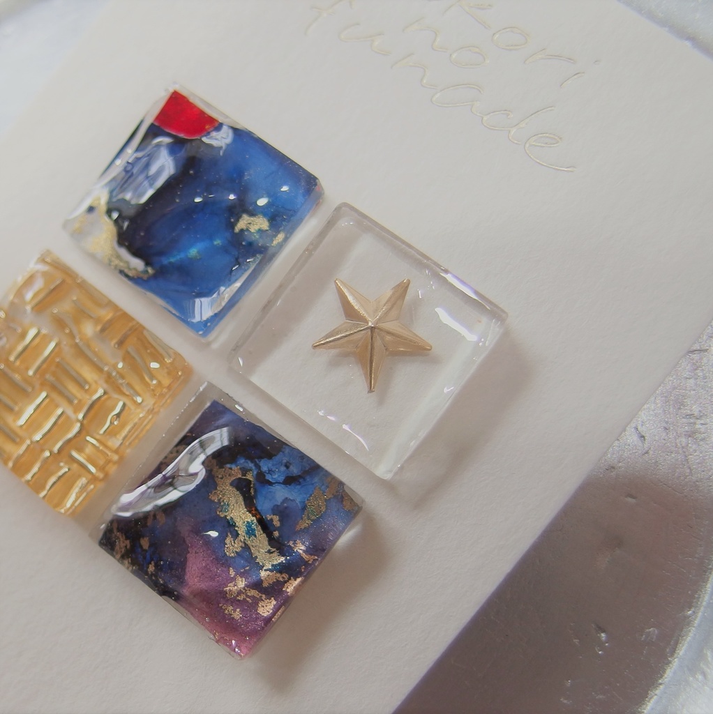 【金カム】シカクアソートピアス