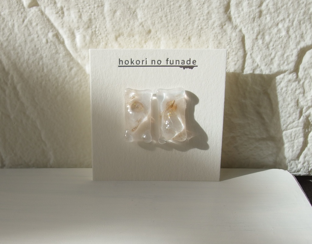 【龍如】インクアートクリアピアス