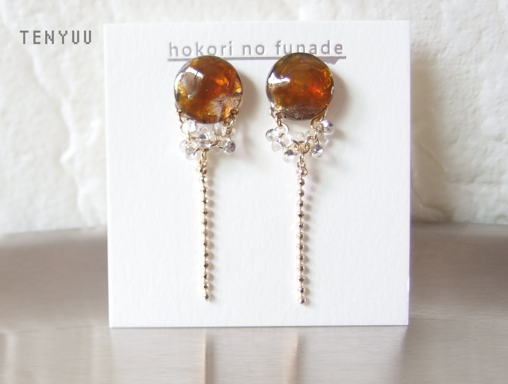 【龍如】ニュアンスチェーンピアス