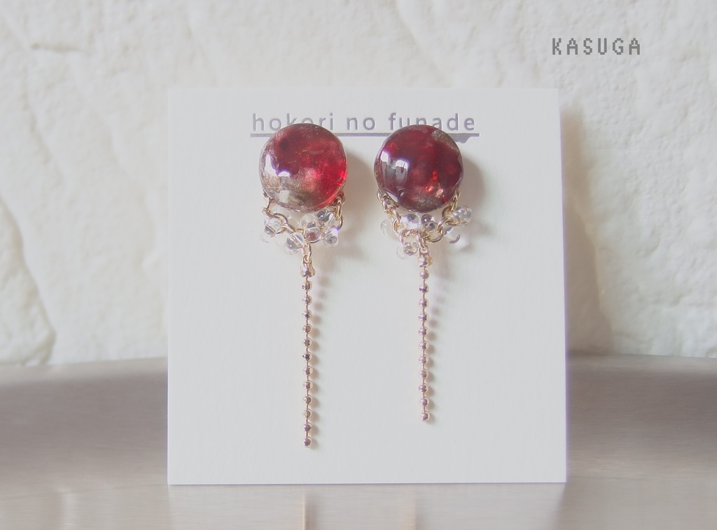 【龍如】ニュアンスチェーンピアス