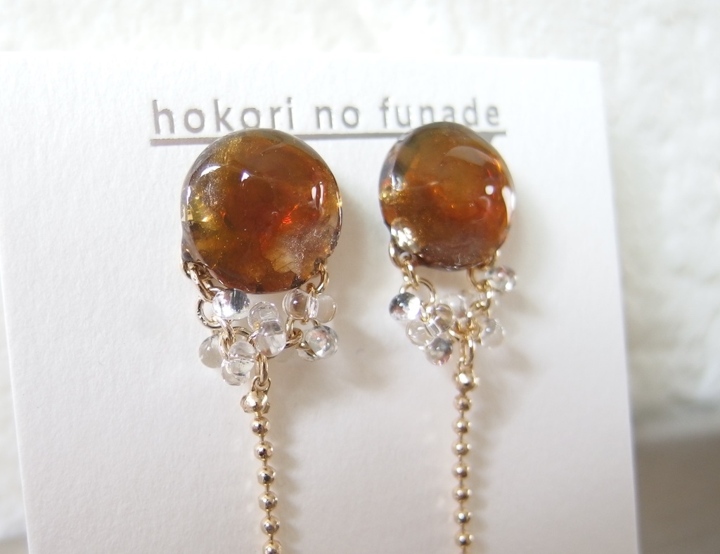 【龍如】ニュアンスチェーンピアス