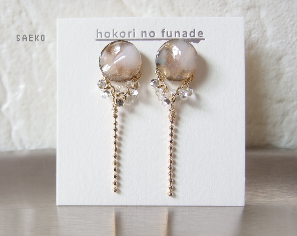 【龍如】ニュアンスチェーンピアス