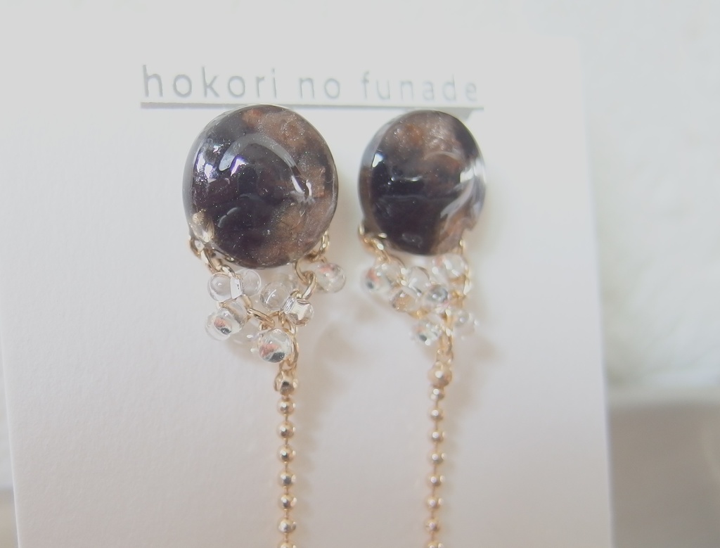 【龍如】ニュアンスチェーンピアス