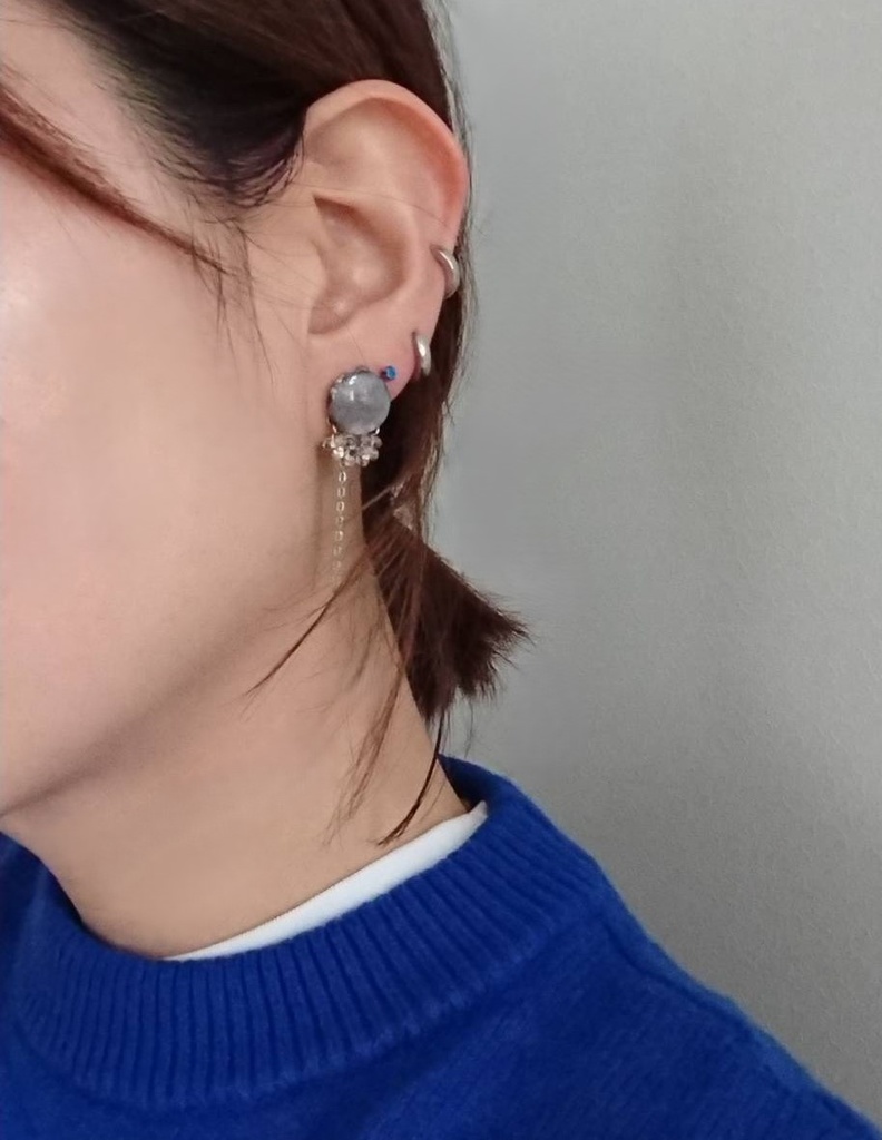 【龍如】ニュアンスチェーンピアス