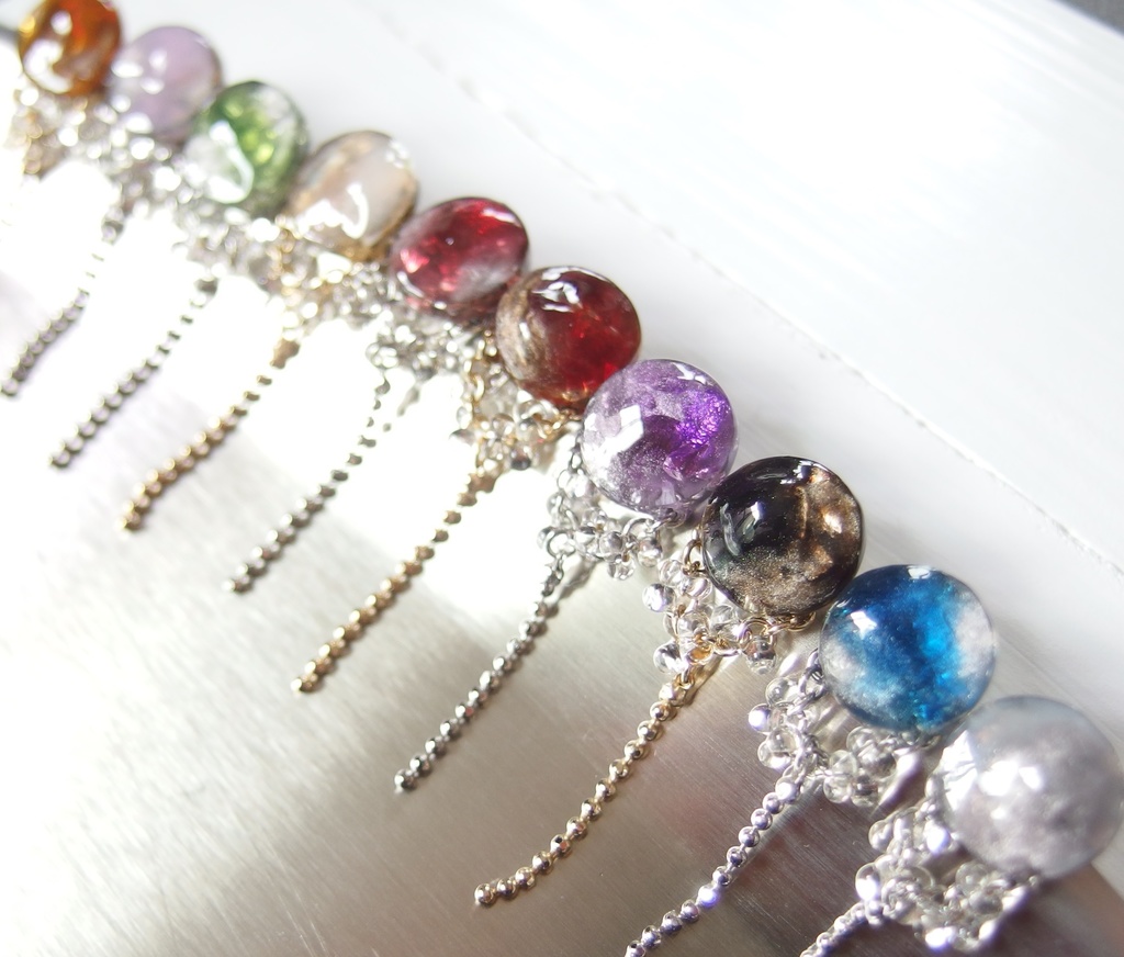 【龍如】ニュアンスチェーンピアス