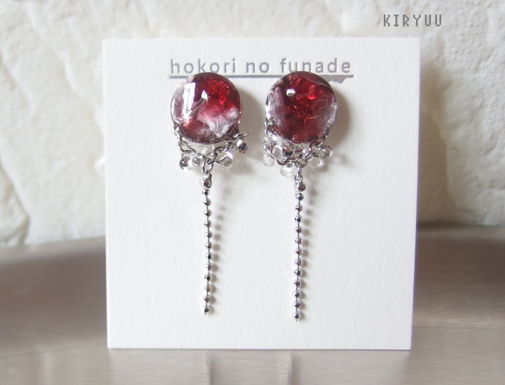 【龍如】ニュアンスチェーンピアス