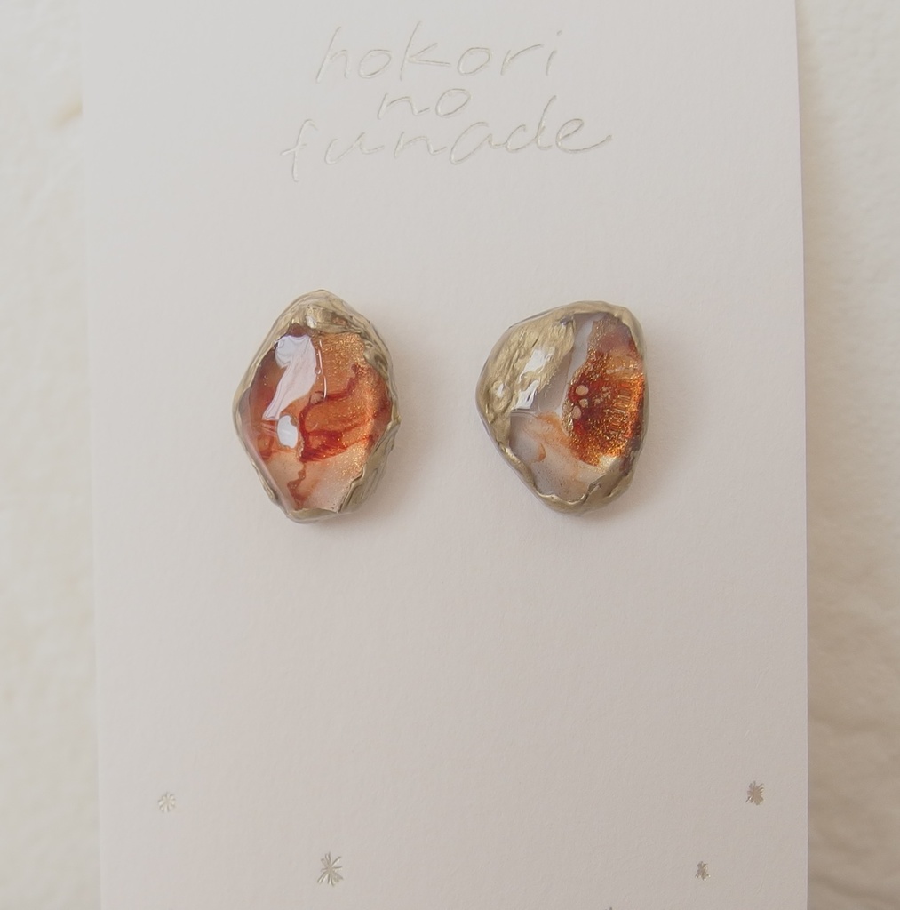 【トワウォ】ひとつぶインクアートピアス