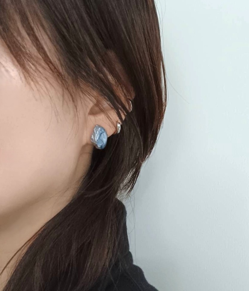 【トワウォ】ひとつぶインクアートピアス