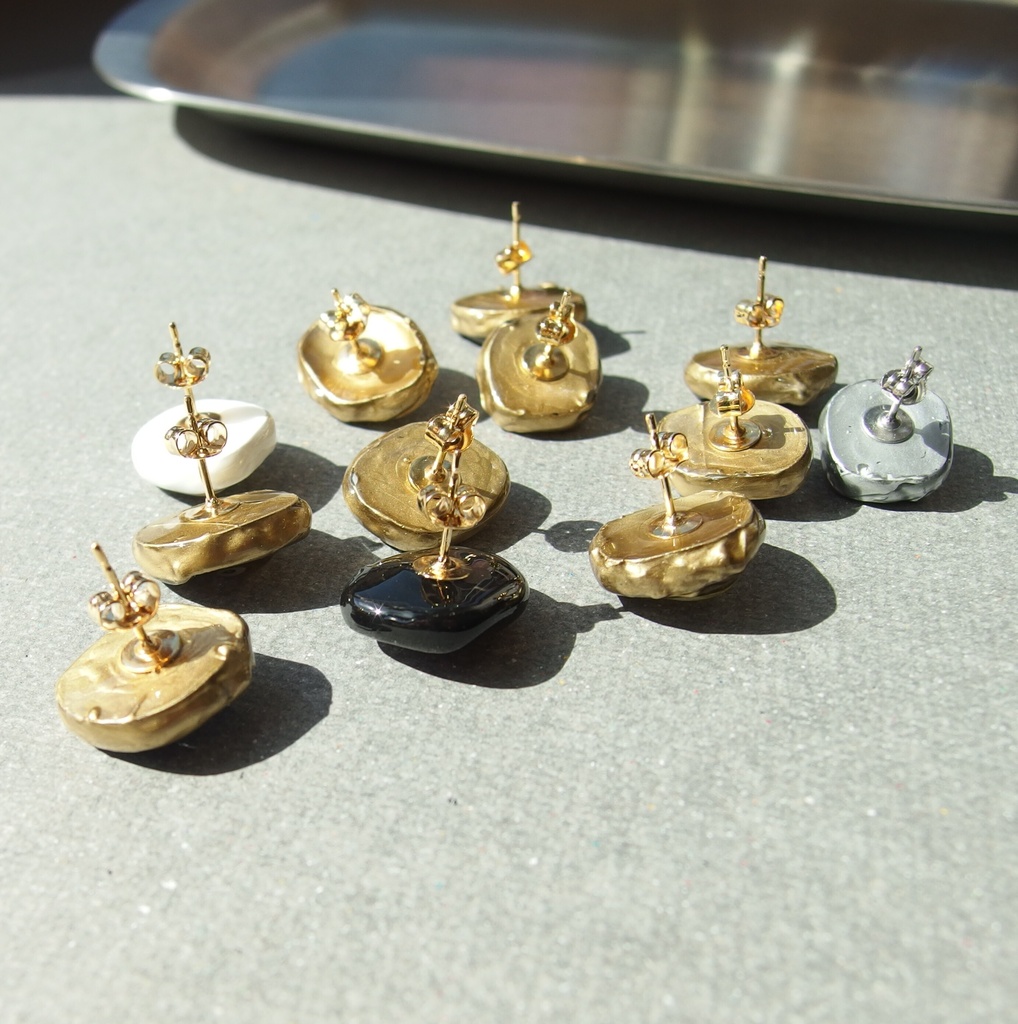 【龍如】インクアートつぶピアス(イヤリング)