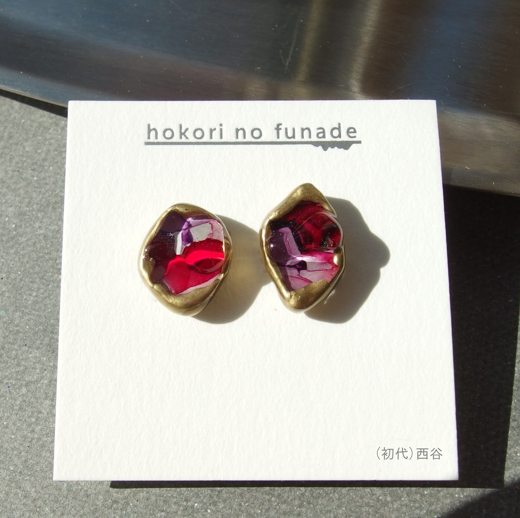 【龍如】インクアートつぶピアス(イヤリング)