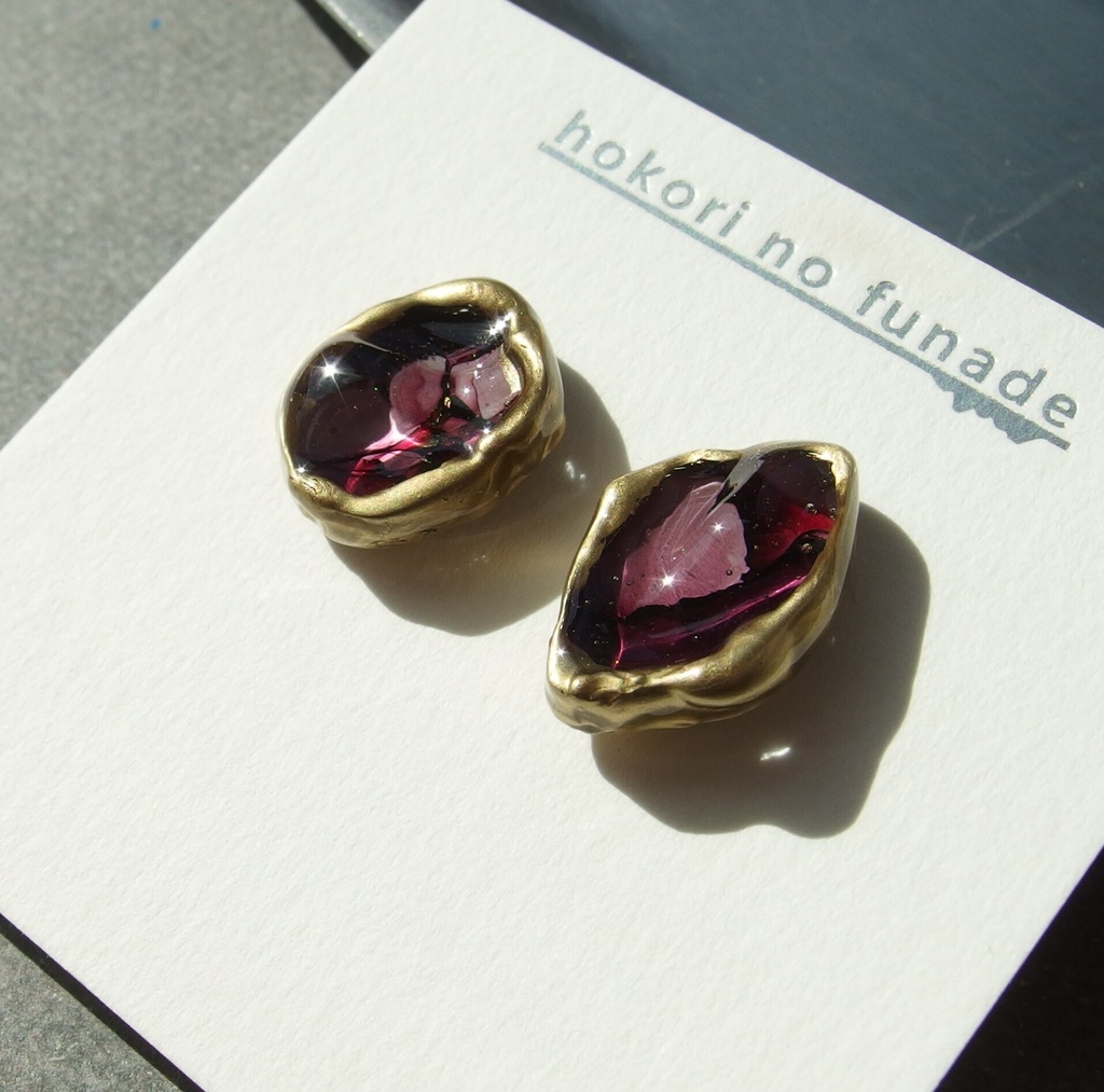 【龍如】インクアートつぶピアス(イヤリング)