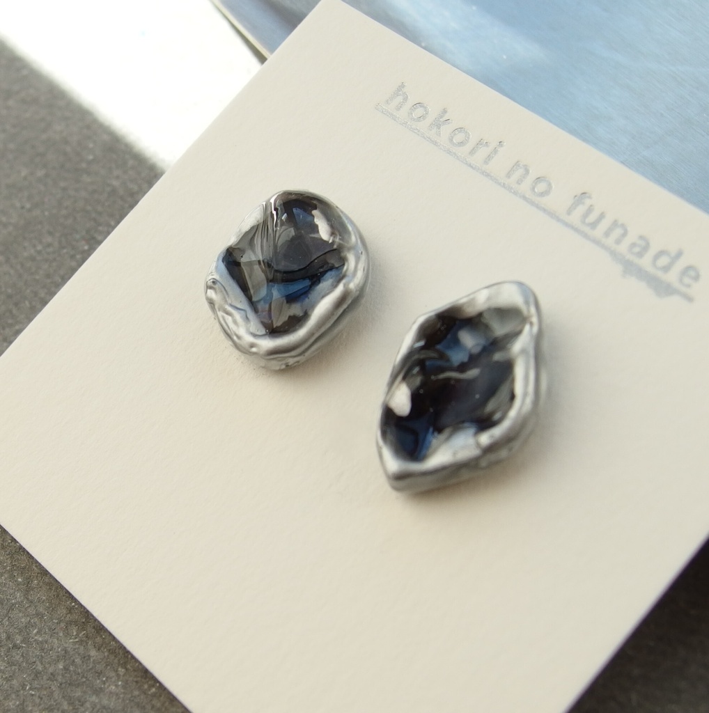 【龍如】インクアートつぶピアス(イヤリング)