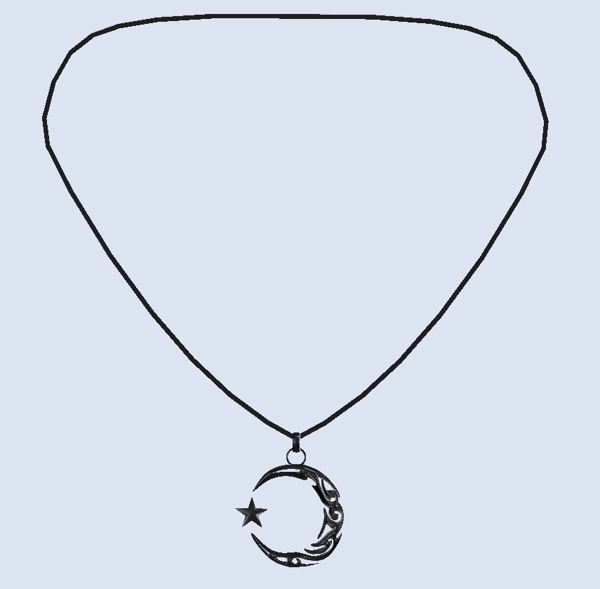 Lune&Star_Necklace_Earrings