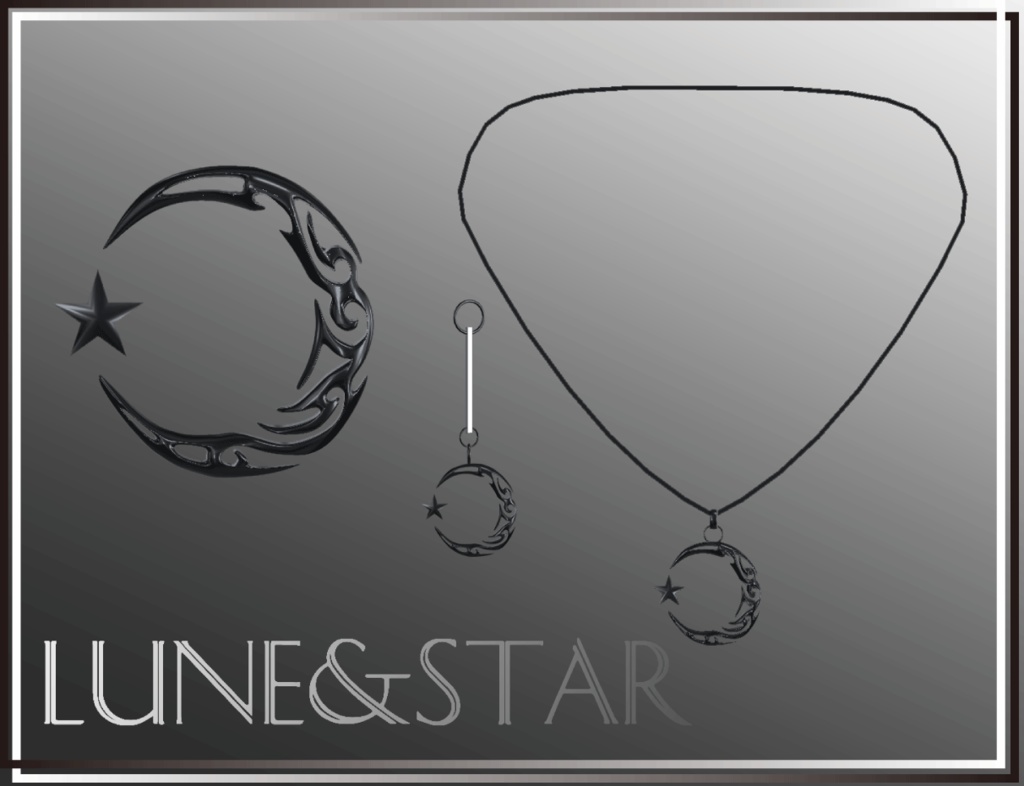 Lune&Star_Necklace_Earrings