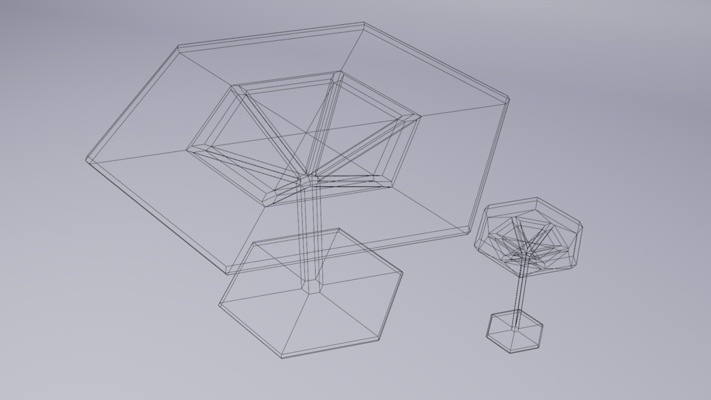 3D 雪の結晶テーブル & 椅子
