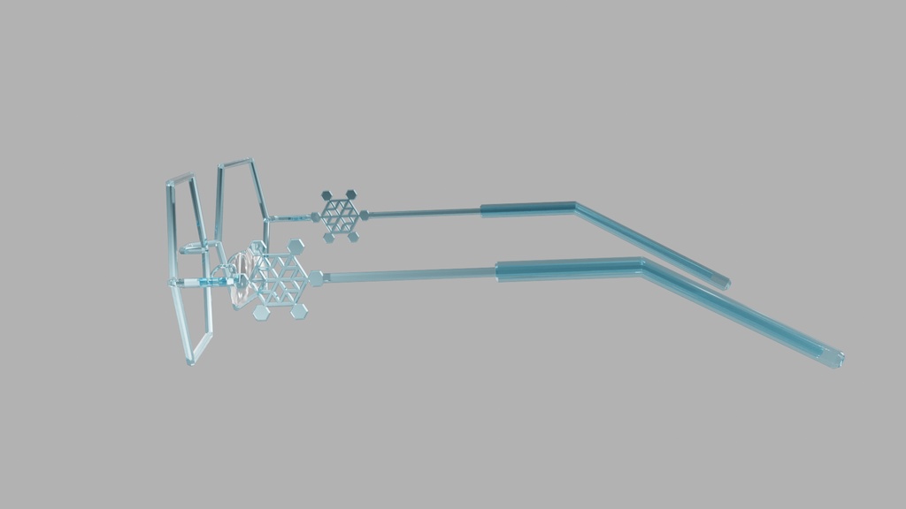 雪の結晶めがね 【リム3種類×テンプル10種類】
