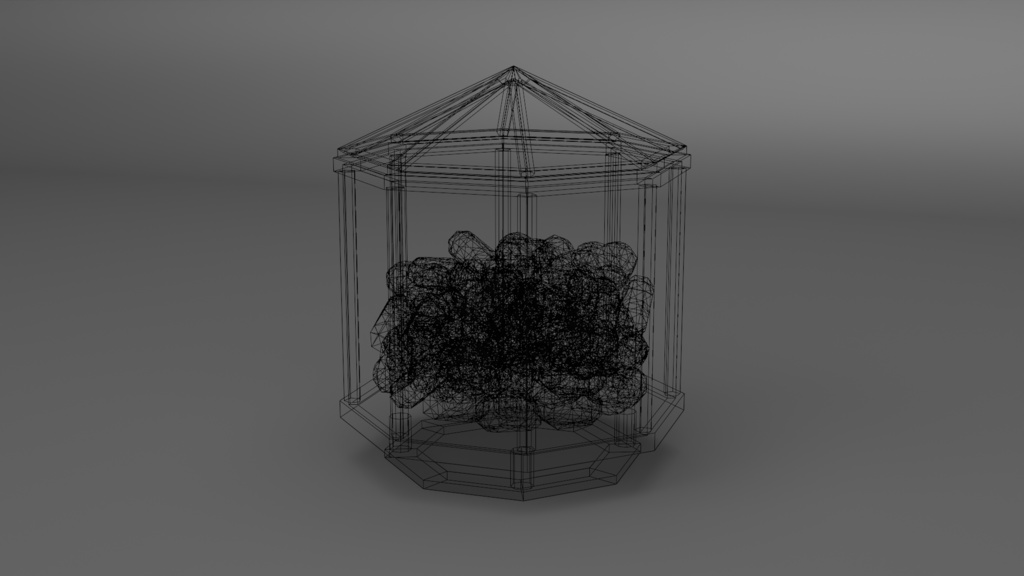 飴入り瓶 (ハート形)