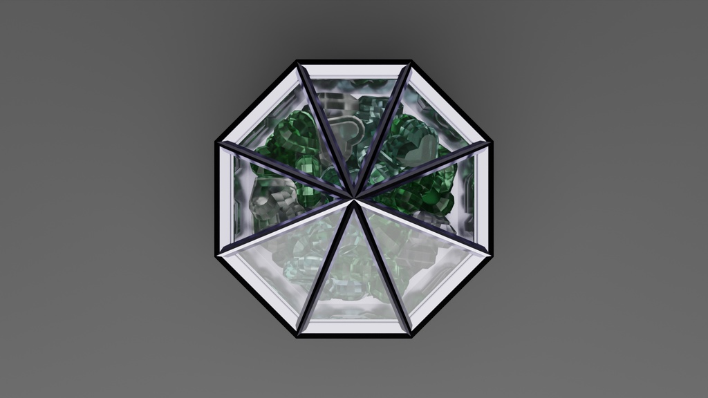 飴入り瓶 (ハート形)