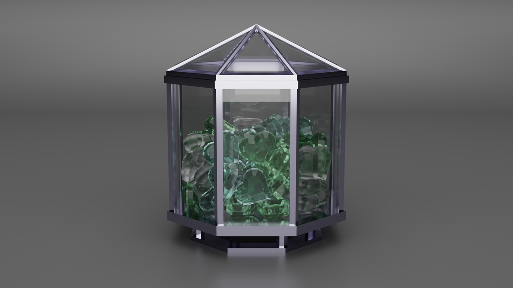 飴入り瓶 (ハート形)