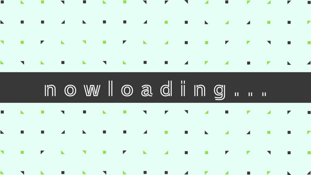 記号とnowloding【配信待機画面】