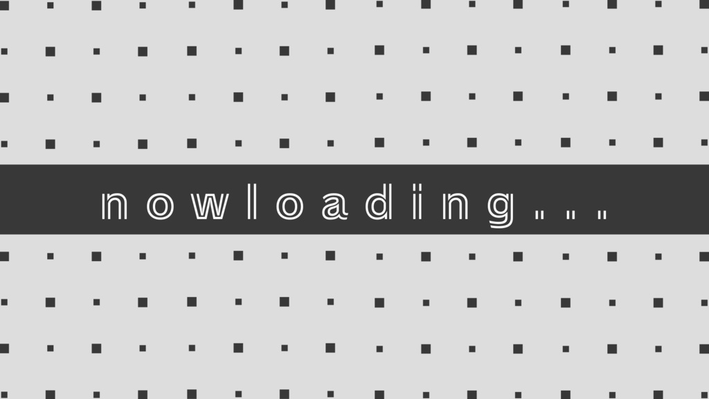 記号とnowloding【配信待機画面】