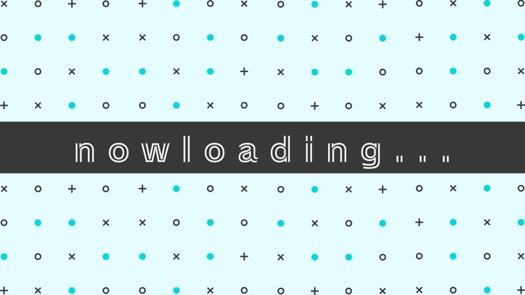 記号とnowloding【配信待機画面】
