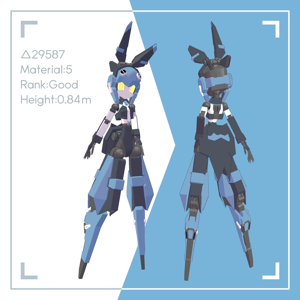 VRChat向け3Dモデル ハーゼ