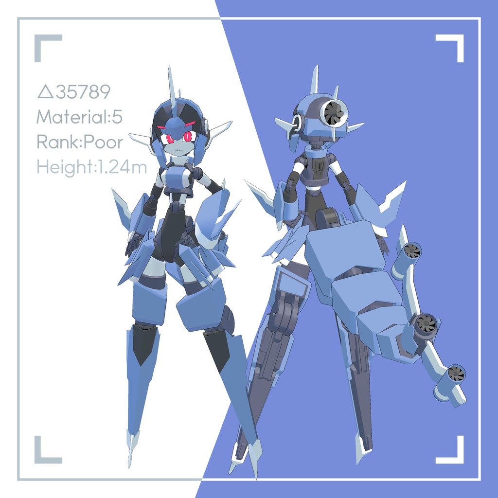 VRChat向け3Dモデル アクーラ