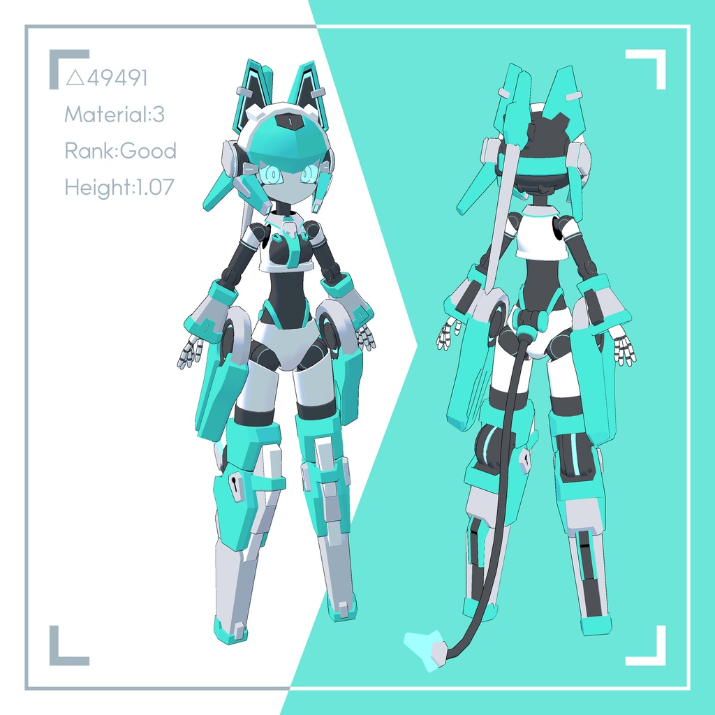 VRChat向け3Dモデル トリフォリウム