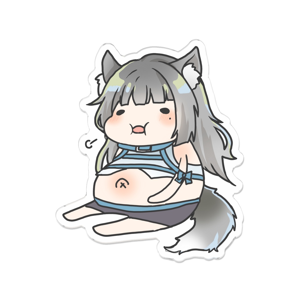 おでぶアクリルバッチ①🐶🐾