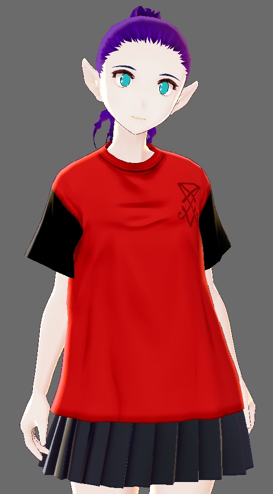Helltaker Logo T-Shirt for Vroid, MMD,and VRChat