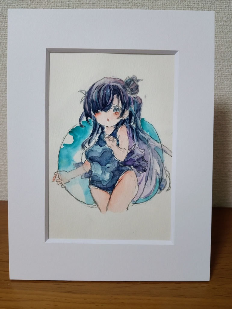 オリジナルキャラクターヘレン 水彩原画