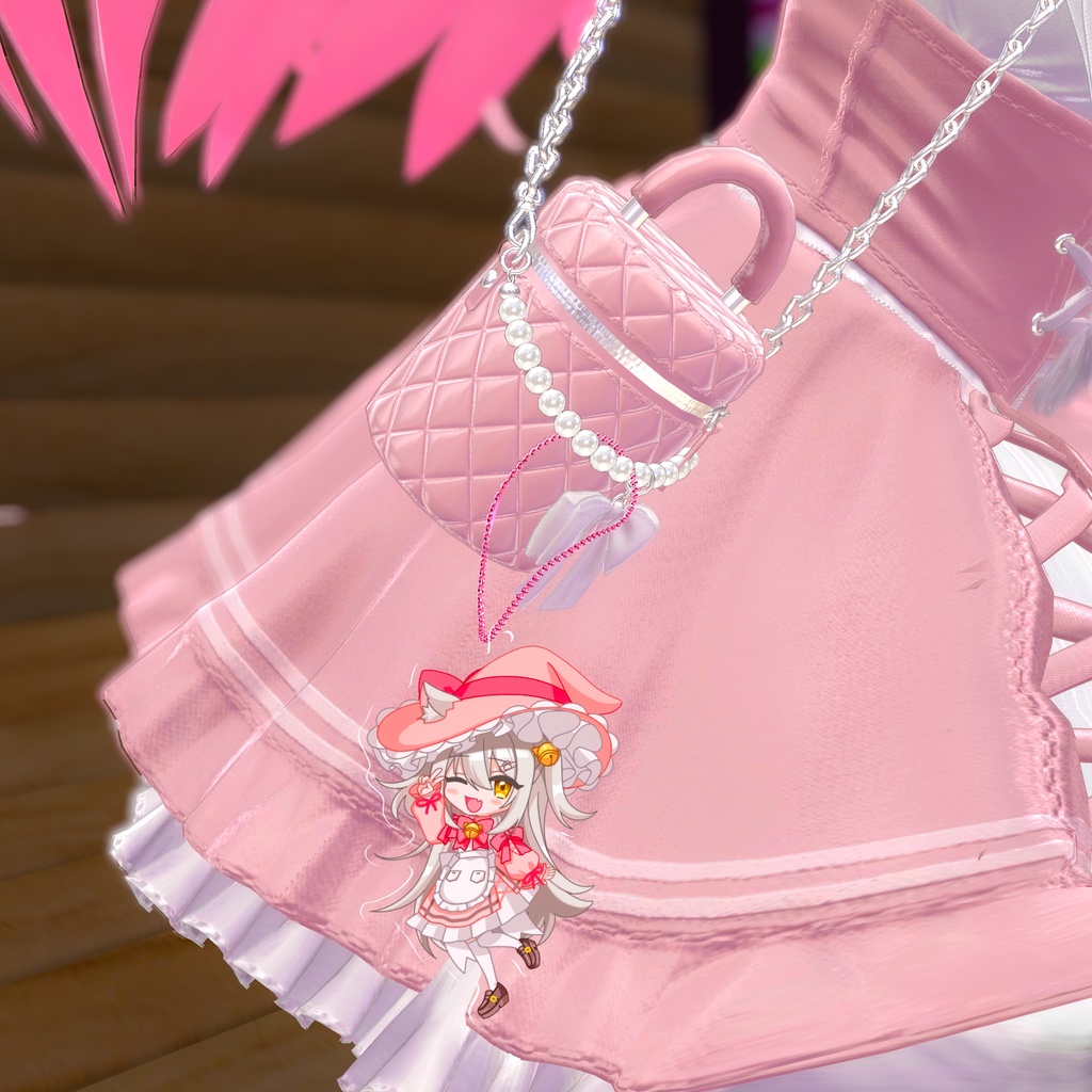 シュクレちゃんアクリルキーホルダー&シール&3Dモデル