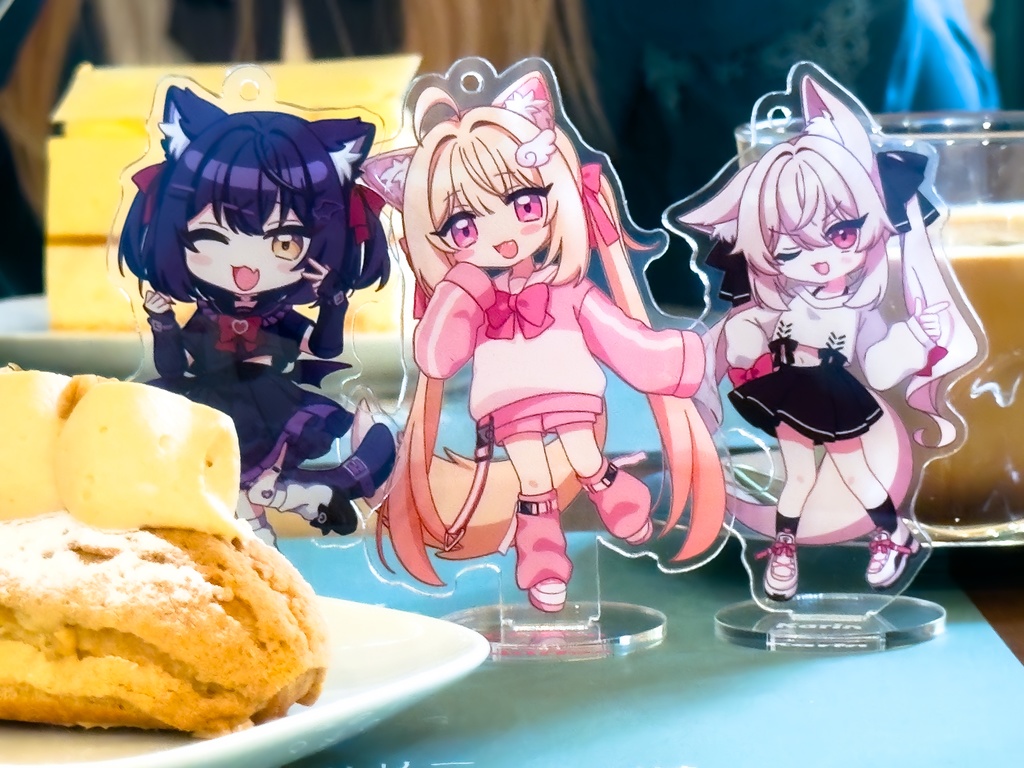 カリンちゃんアクリルスタンド/キーホルダー&シール&3Dモデル