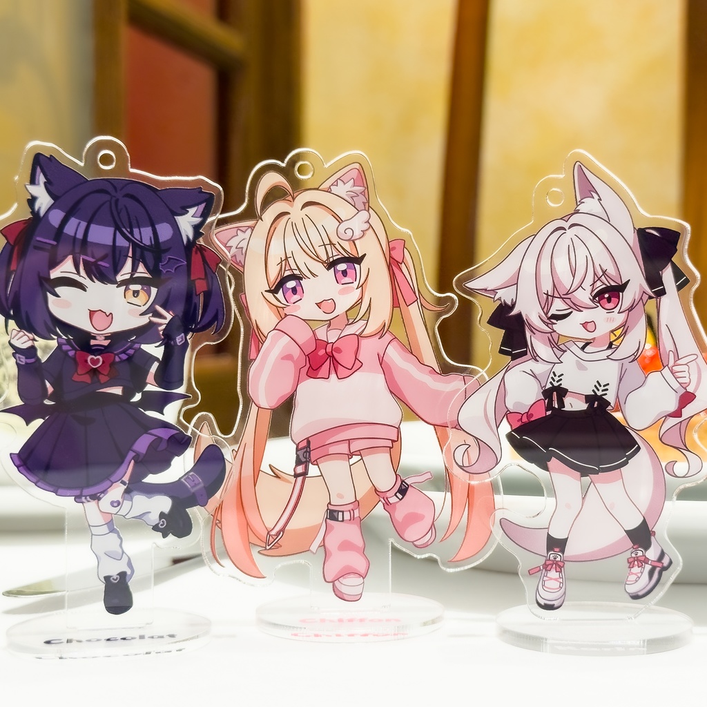 カリンちゃんアクリルスタンド/キーホルダー&シール&3Dモデル