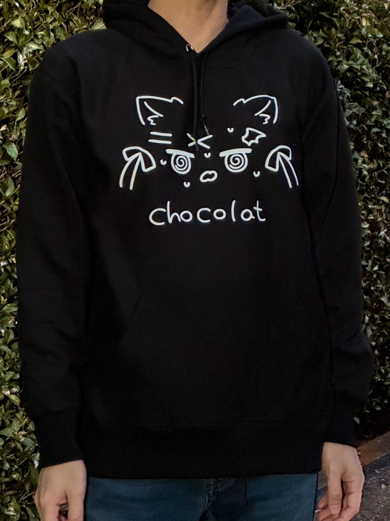 ショコラちゃんぐるぐる目パーカー