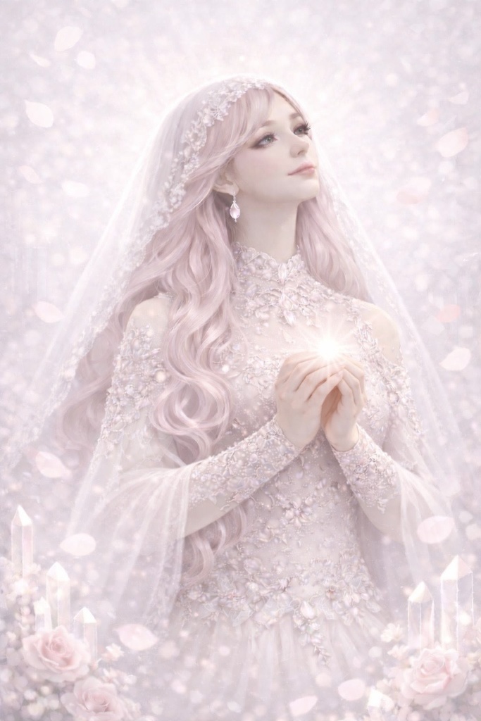 ローズクォーツの受容｜優しさに満ちた幻想アート