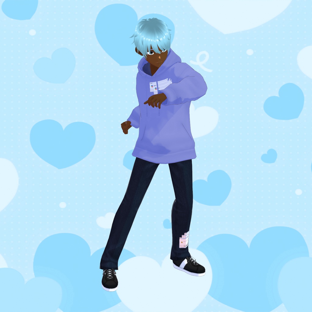 [VRoid custom item] Windows 11 error window hoodie+Windows 7 error window jeans