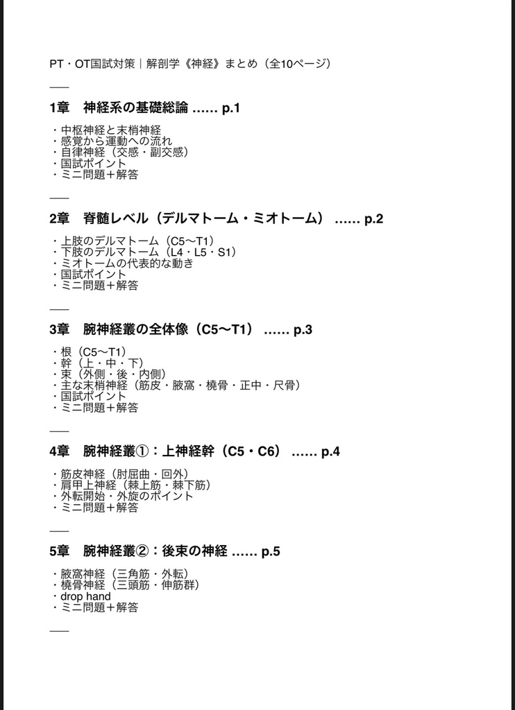 解剖学《神経》 完全まとめ