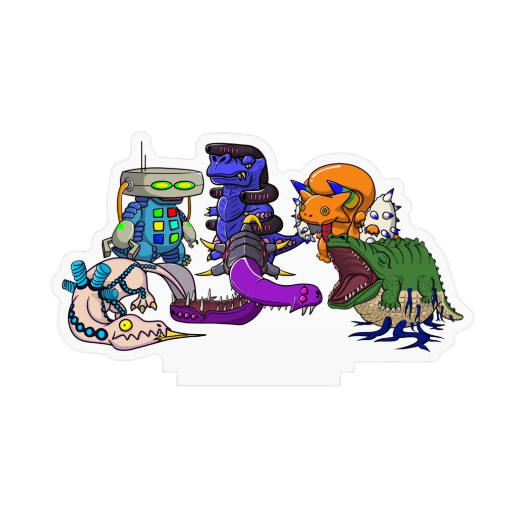 怪獣6種 コンプリートアクリルフィギュア Vol.1